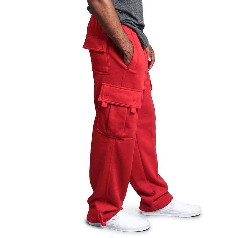 Mens Sweatpants Straight Fit Loose Oversized Drawstring Long Pants - Xmaker