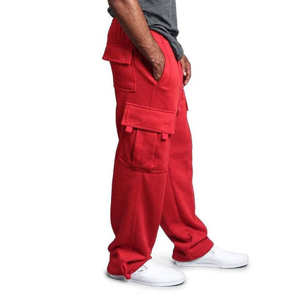 Mens Sweatpants Straight Fit Loose Oversized Drawstring Long Pants - Xmaker