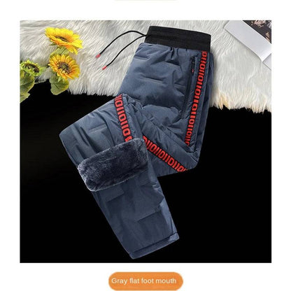 Men's Down cotton windproof and waterproof pants