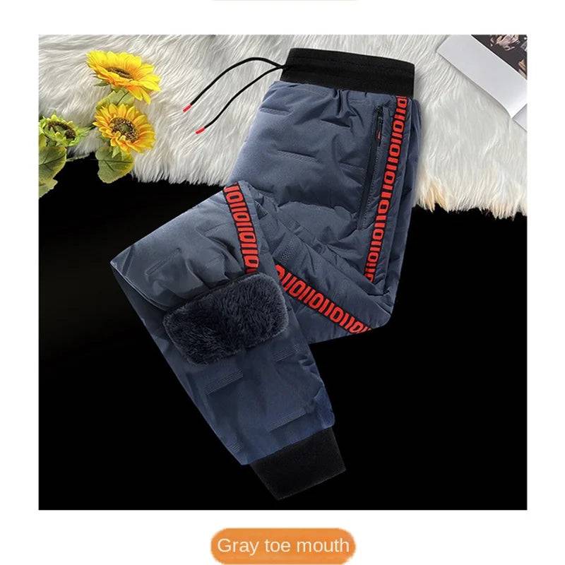 Men's Down cotton windproof and waterproof pants