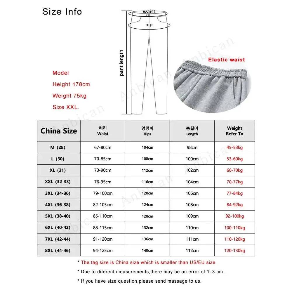 Men Multi-Pockets Drawstring Waist Sweatpants