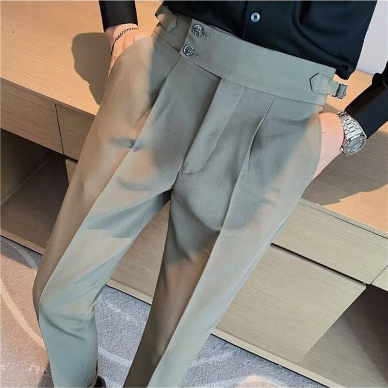 British Style Business Formal Wear Suit Pants Men