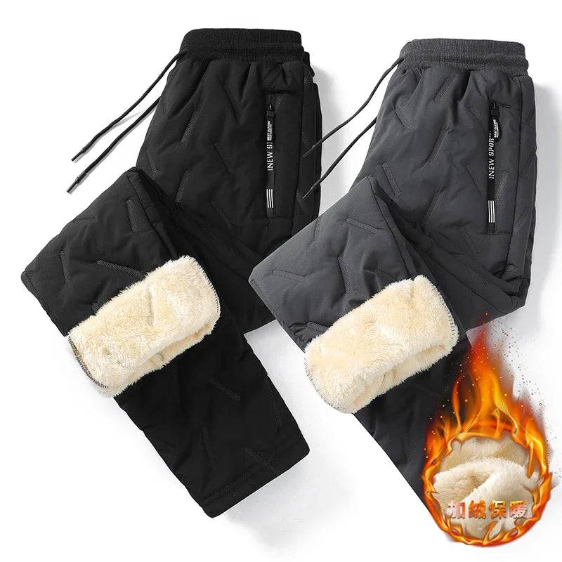 Men's Outdoor Casual Thickened Warm Drawstring Sweatpants