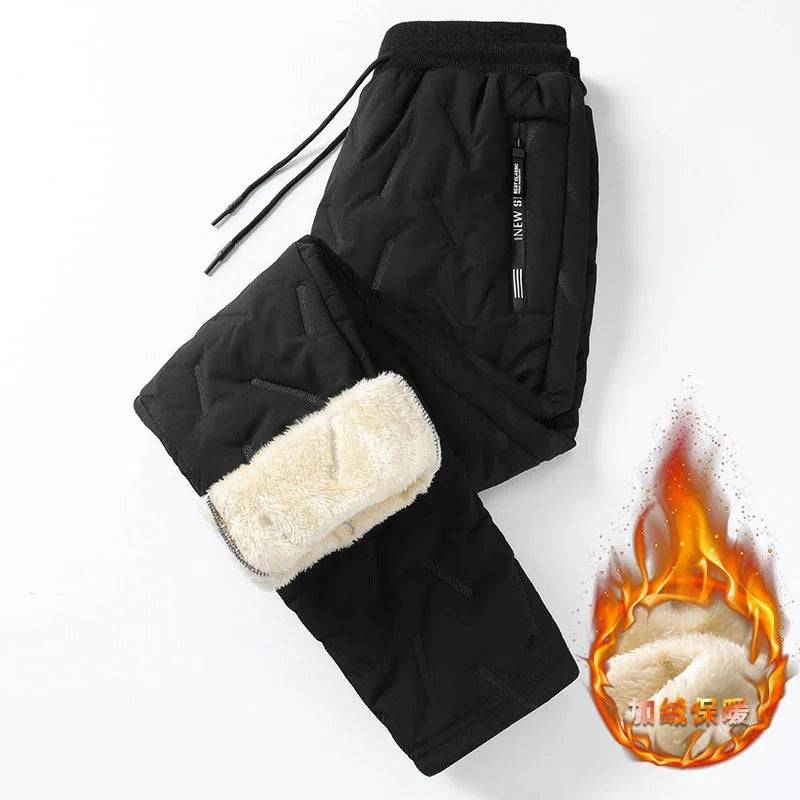 Men's Outdoor Casual Thickened Warm Drawstring Sweatpants