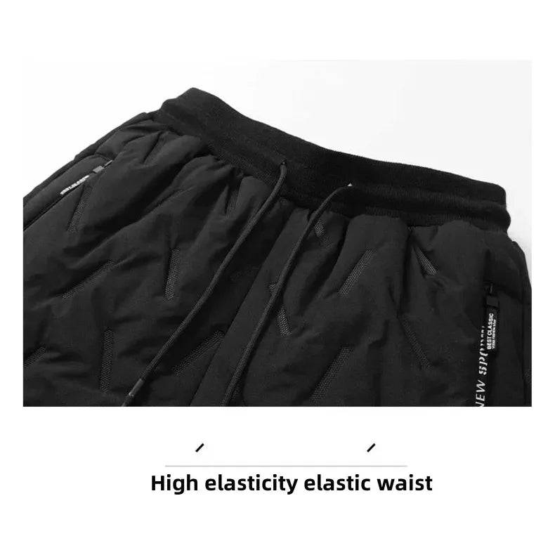 Men's Outdoor Casual Thickened Warm Drawstring Sweatpants