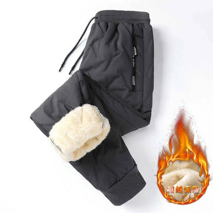 Men's Outdoor Casual Thickened Warm Drawstring Sweatpants