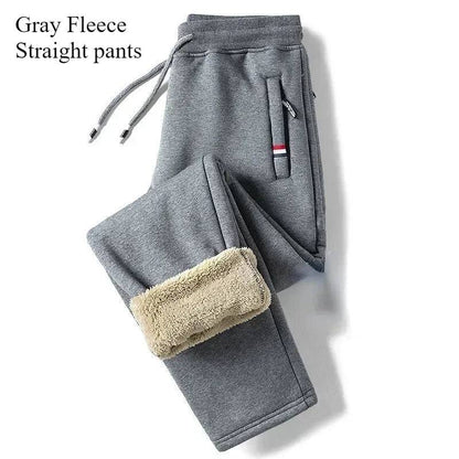 Thickened Down Pants Men Clothing Casual Fleece Pants