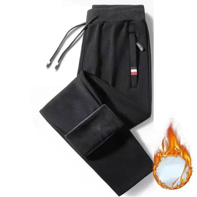 Thickened Down Pants Men Clothing Casual Fleece Pants