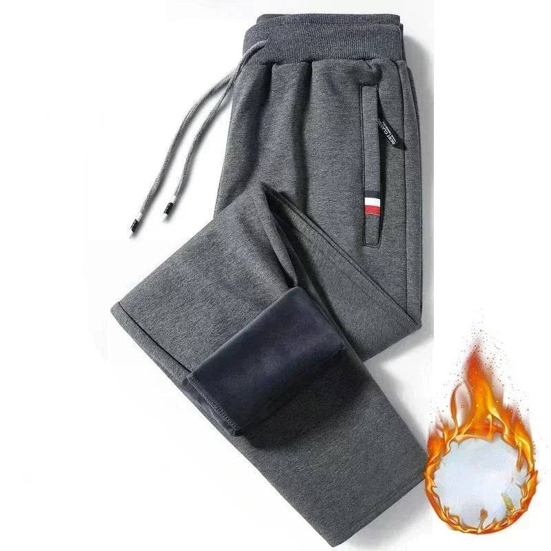 Thickened Down Pants Men Clothing Casual Fleece Pants