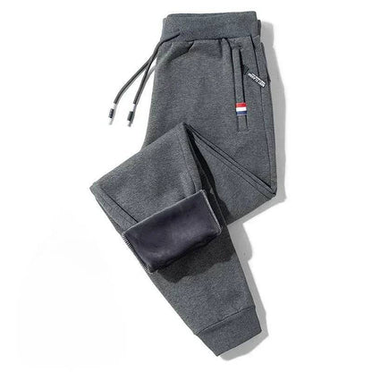 Thickened Down Pants Men Clothing Casual Fleece Pants