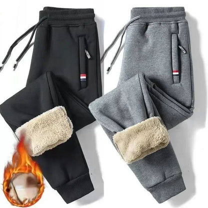 Thickened Down Pants Men Clothing Casual Fleece Pants