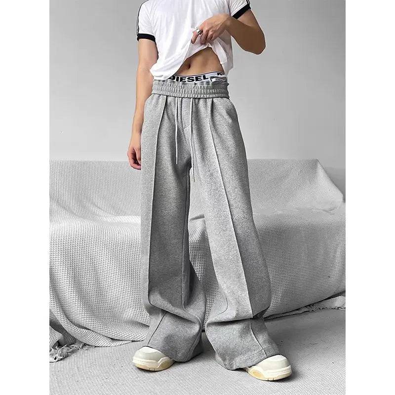 Men Oversize Wide Leg Sweatpants