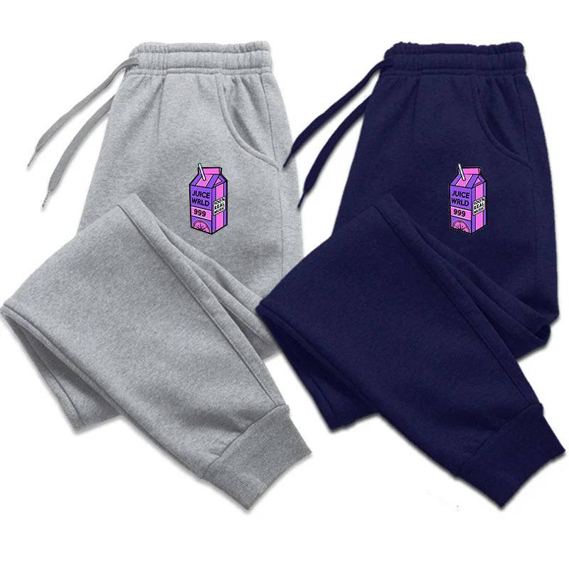 Men's Sweatpants Spring Autumn Breathable Jogging Pants Multiple Packs Male Outdoor Concise Straight Trousers Milk Box Print