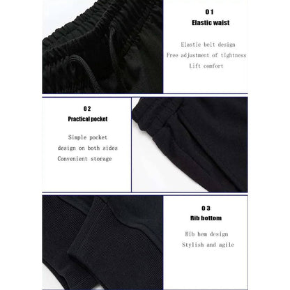 Men's Sweatpants Spring Autumn Breathable Jogging Pants Multiple Packs Male Outdoor Concise Straight Trousers Milk Box Print