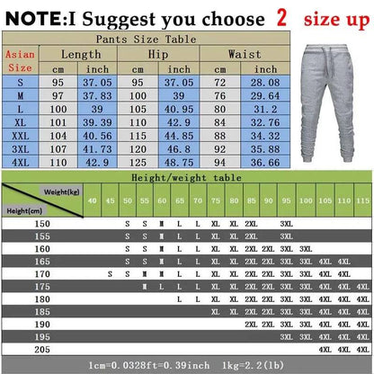 Men's Print Fleece Sweatpants Jogging Multiple Packs