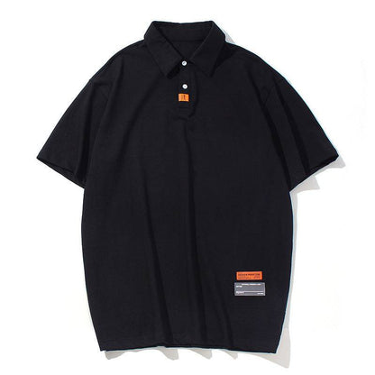 Loose Solid Color Casual POLO Shirt