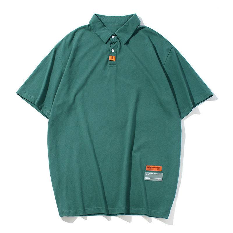 Loose Solid Color Casual POLO Shirt