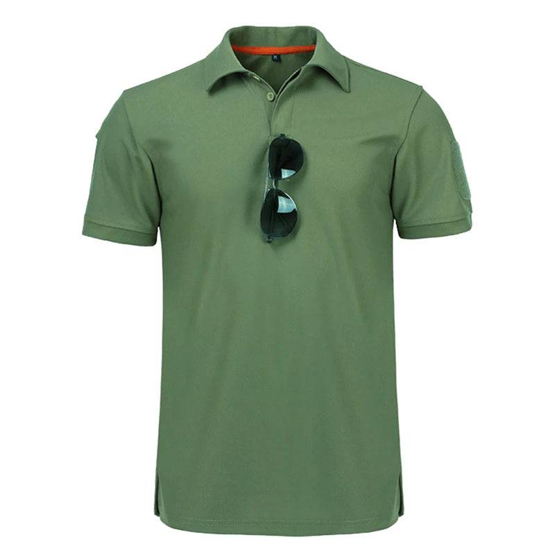 Men's Embroidered Polo Shirts  Plus Size Military Clothes T-shirts