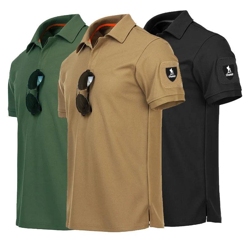 Men's Embroidered Polo Shirts  Plus Size Military Clothes T-shirts