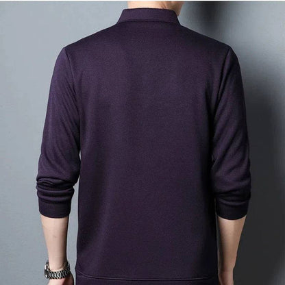 Men's Polo Shirts Long Sleeve Casual Loose Bottom Layer Shirt