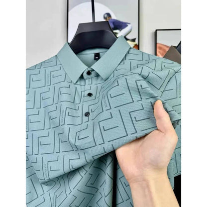 Ice silk short sleeve Men's polo shirts