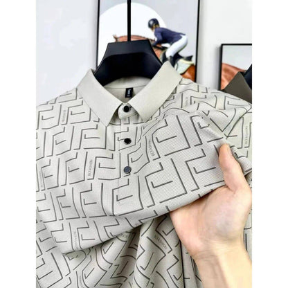 Ice silk short sleeve Men's polo shirts