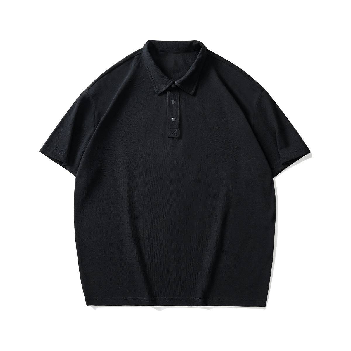 210g Pearl Cotton Basic Solid Color Polo Shirt