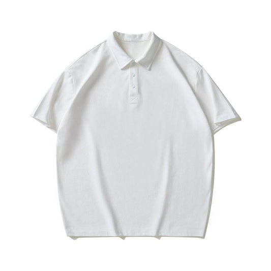 210g Pearl Cotton Basic Solid Color Polo Shirt