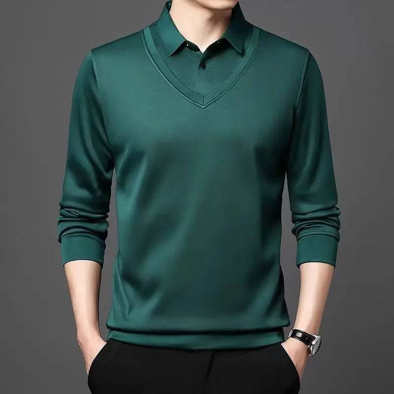 Business Casual Thin Slim Men Polo Shirt