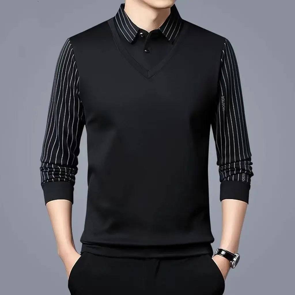 Business Casual Thin Slim Men Polo Shirt