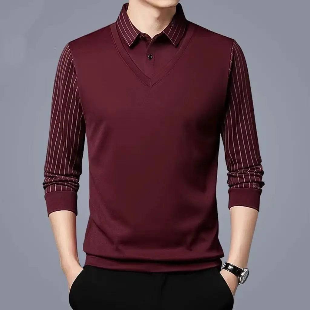 Business Casual Thin Slim Men Polo Shirt