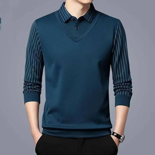 Business Casual Thin Slim Men Polo Shirt