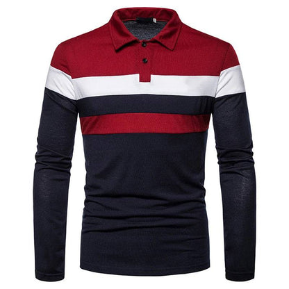 Men's Long Sleeve Polo Shirt 5XL