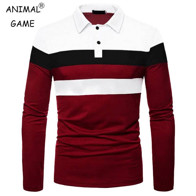 Men's Long Sleeve Polo Shirt 5XL