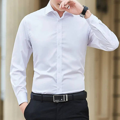 Men's Solid color Business Casual Formal Shirt