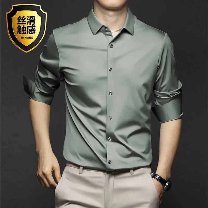 Men's Shirt Long Sleeve Casual Suit Shirt