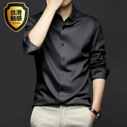 Men's Shirt Long Sleeve Casual Suit Shirt