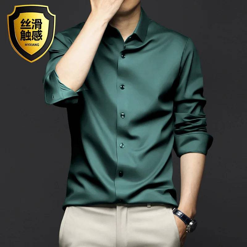 Men's Shirt Long Sleeve Casual Suit Shirt