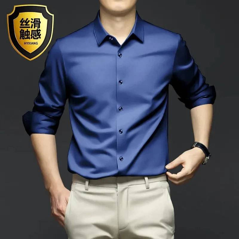 Men's Shirt Long Sleeve Casual Suit Shirt