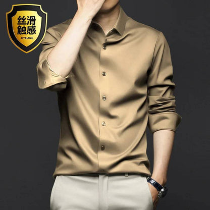 Men's Shirt Long Sleeve Casual Suit Shirt