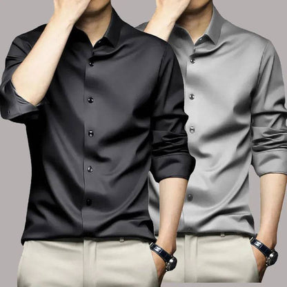 Men's Shirt Long Sleeve Casual Suit Shirt