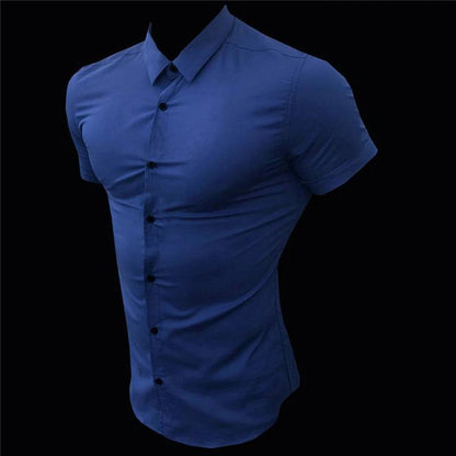 Men Slim Fit Social Business Collar Shirt - Xmaker