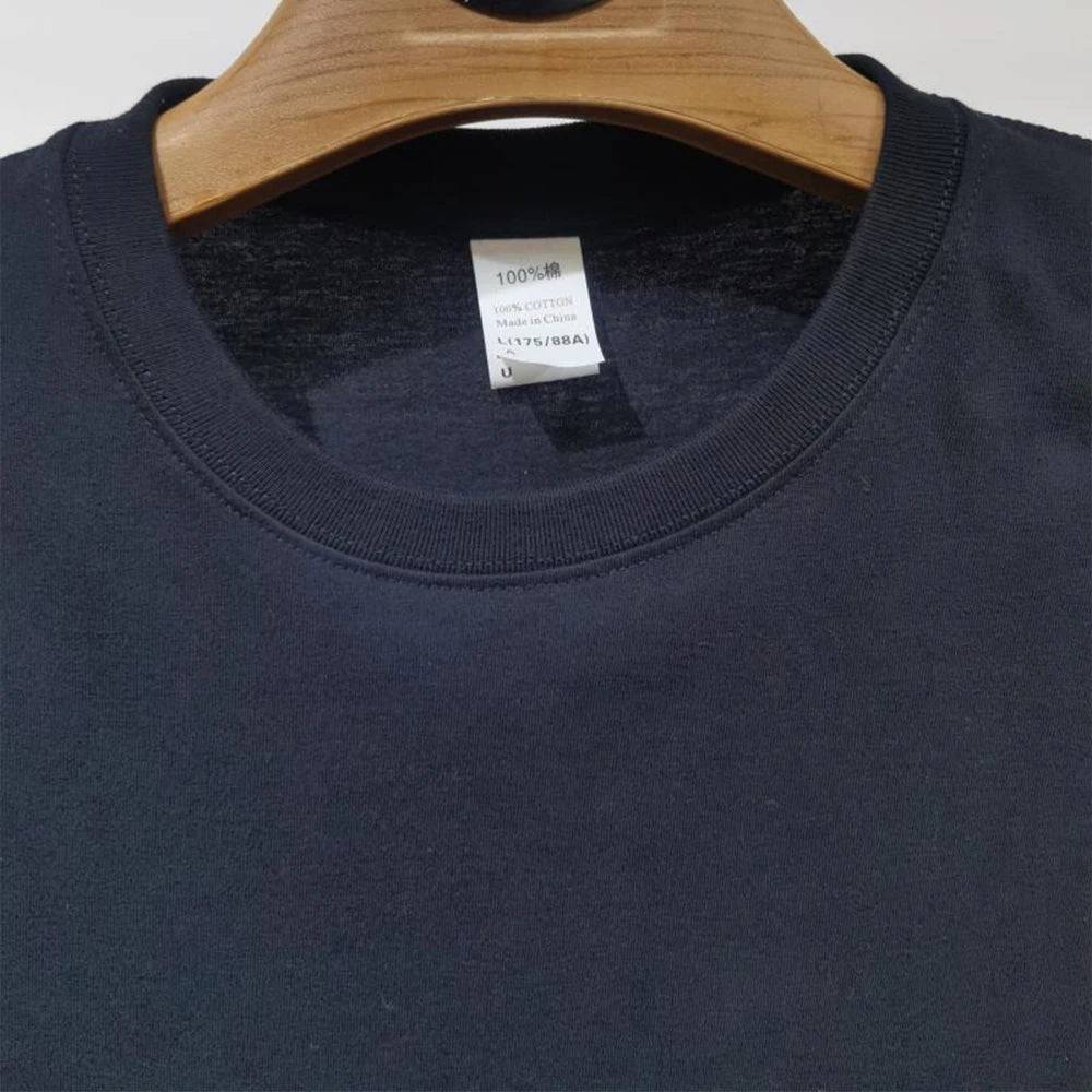 Cotton Plain T Shirt Crew Neck Men - Xmaker