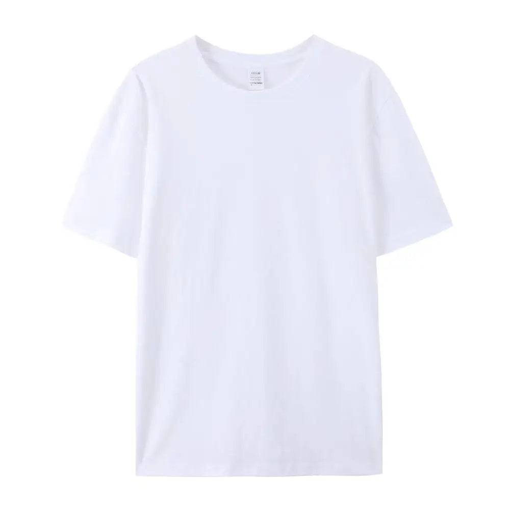 Cotton Plain T Shirt Crew Neck Men - Xmaker