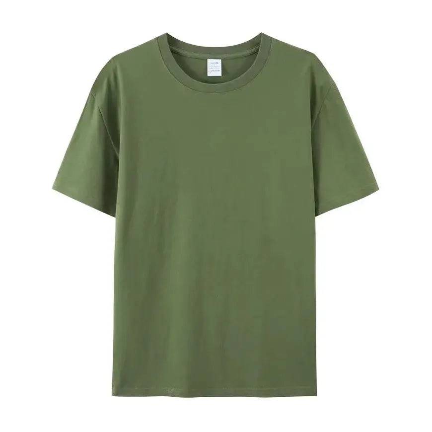 Cotton Plain T Shirt Crew Neck Men - Xmaker