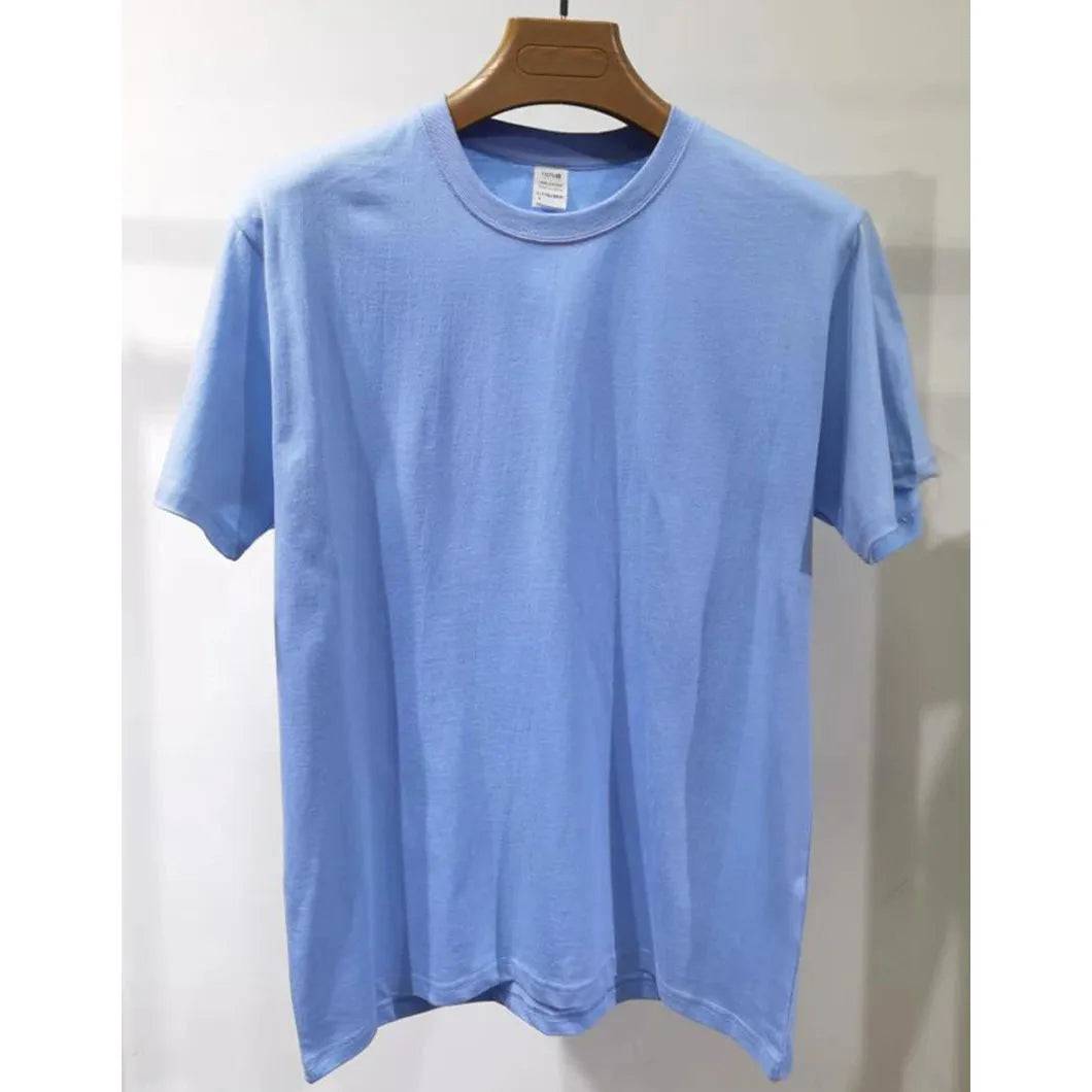 Cotton Plain T Shirt Crew Neck Men - Xmaker