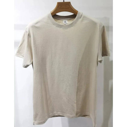 Cotton Plain T Shirt Crew Neck Men