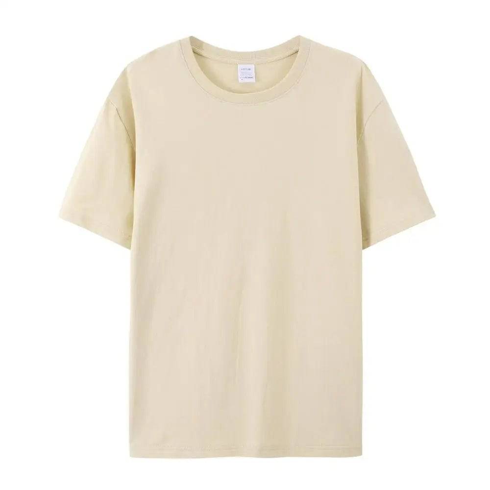 Cotton Plain T Shirt Crew Neck Men