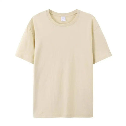 Cotton Plain T Shirt Crew Neck Men