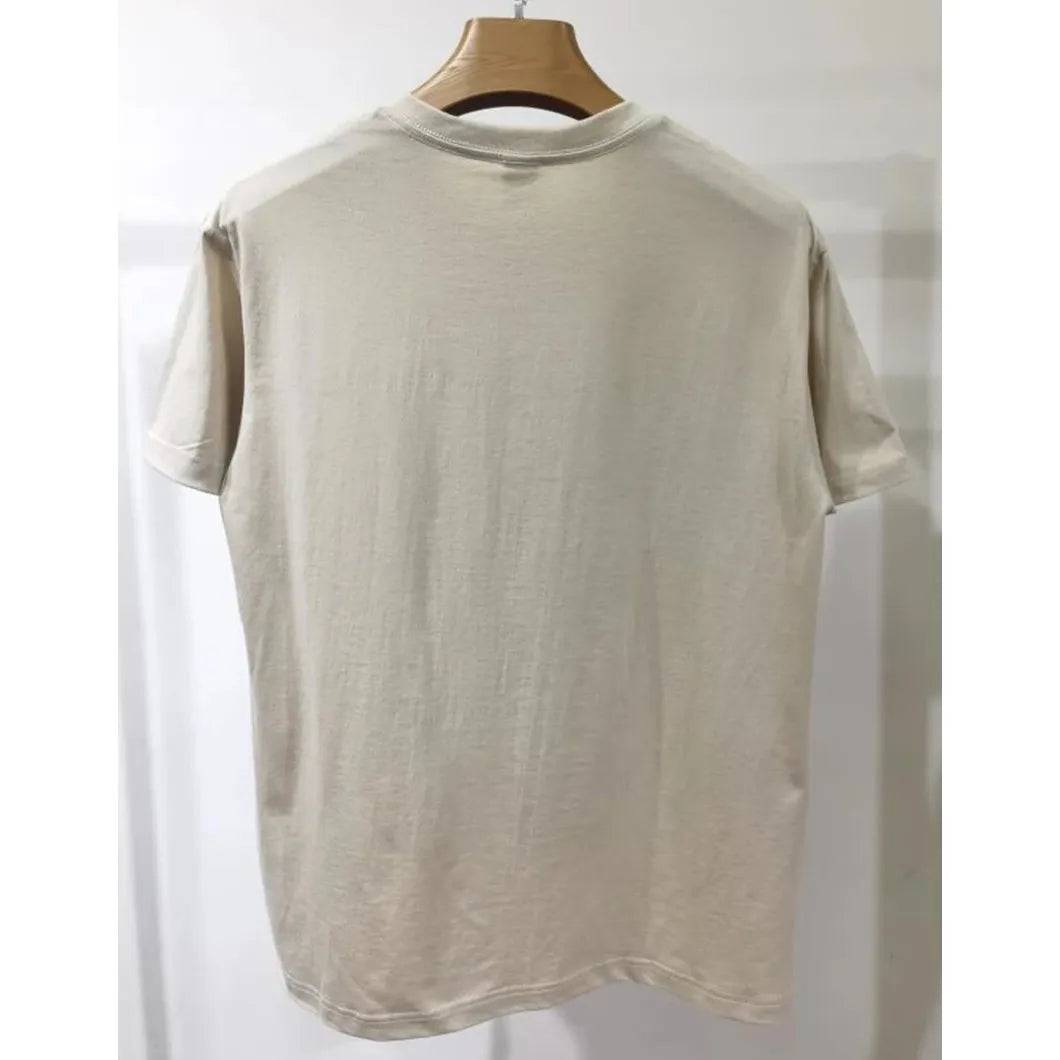 Cotton Plain T Shirt Crew Neck Men